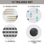 Steel Dartpfeil Set Target - Rob Cross 95K Swiss Point